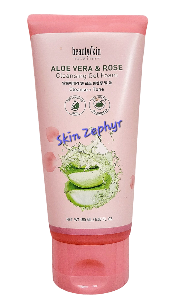 Beautyskin Aloe Vera and Rose Cleansing Gel Foam on Sale