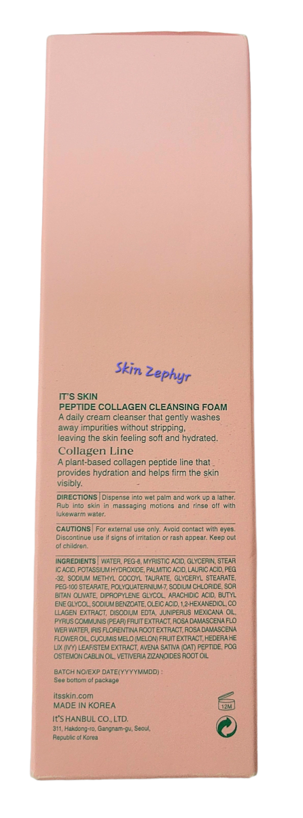 It s Skin Hydrate and Firm Peptide Collagen Cleansing Foam For Discount