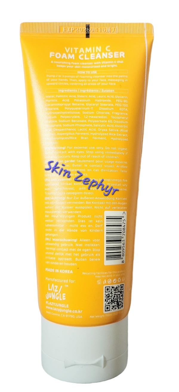 Lazy Jungle Vitamin C Foam Cleanser Hot on Sale