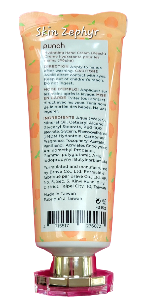 Punch Peach Hydrating Hand Cream Hot on Sale