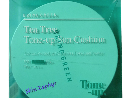 Bring Green Tea Tree Tone-up Sun Cushion SPF 50 Hot on Sale