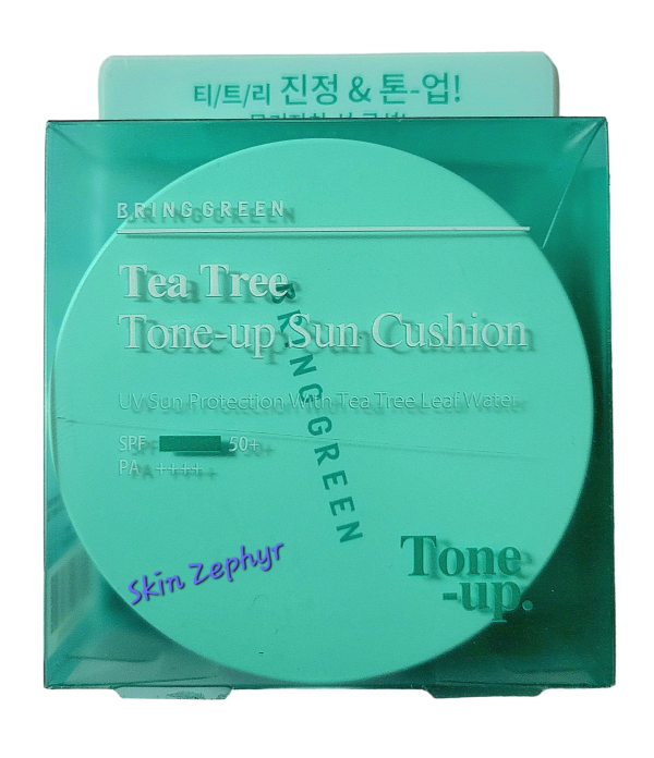 Bring Green Tea Tree Tone-up Sun Cushion SPF 50 Hot on Sale