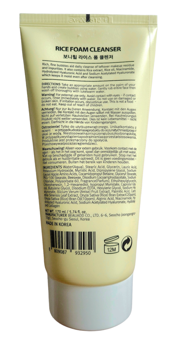 Bonnyhill Rice Foam Cleanser Cheap