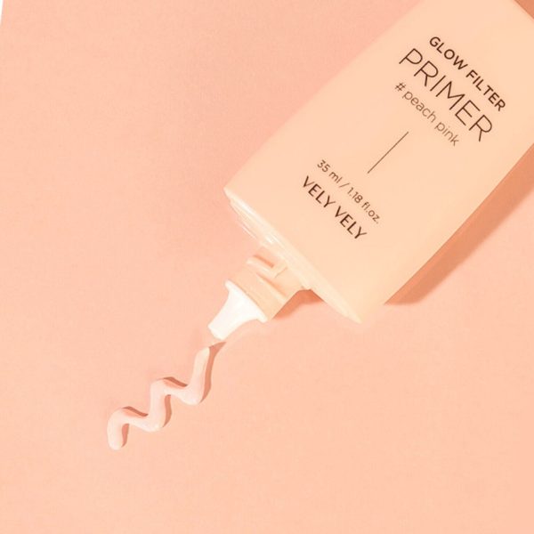 Vely Vely Glow Filter Primer #Peach Pink SPF 30 PA +++ Fashion