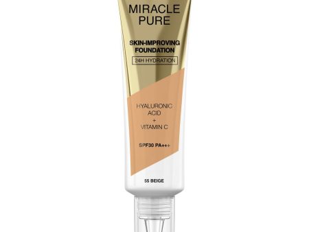 Base per Trucco Fluida Max Factor Miracle Pure 55-beige SPF 30 (30 ml) Online