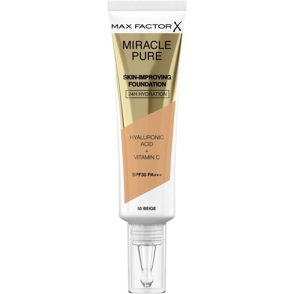 Base per Trucco Fluida Max Factor Miracle Pure 55-beige SPF 30 (30 ml) Online