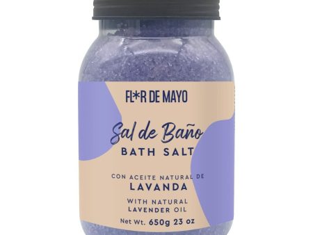 Sali da Bagno Flor de Mayo Sal De Baño 650 g Lavanda Fashion