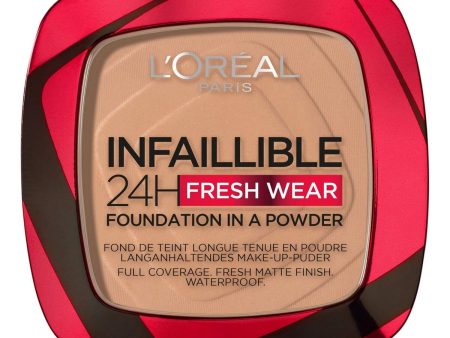 Base per il Trucco in Polvere L Oreal Make Up Infallible 24H Fresh Wear (9 g) For Cheap