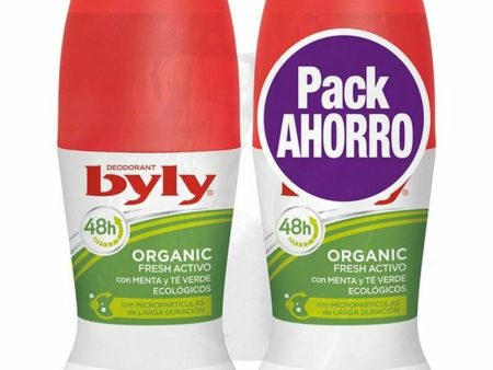 Deodorante Roll-on Organic Extra Fresh Activo Byly 8411104008458 (2 uds) (50 ml) Discount