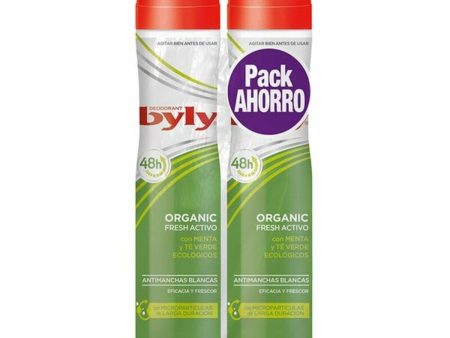 Deodorante Spray Organic Extra Fresh Byly 8411104041172 (2 uds) (200 ml) Online Hot Sale