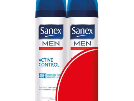 Deodorante Spray Men Active Control Sanex Men Active Control H (2 pcs) 200 ml Hot on Sale