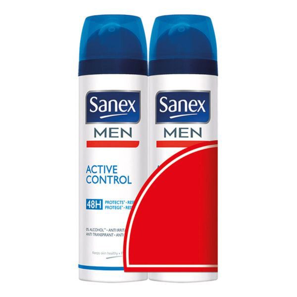 Deodorante Spray Men Active Control Sanex Men Active Control H (2 pcs) 200 ml Hot on Sale