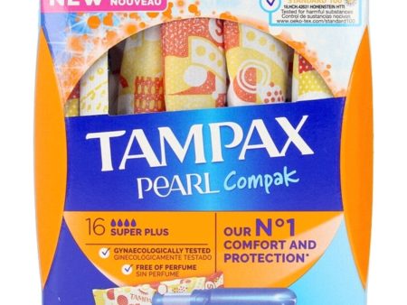 Assorbente Interno Super Plus Pearl Compak Tampax Tampax Pearl Compak 16 Unità Online