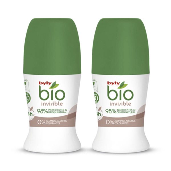 Deodorante Roll-on BIO NATURAL 0% INVISIBLE Byly (2 pcs) Hot on Sale