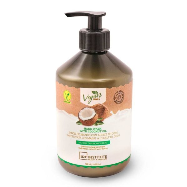 Sapone Liquido Mani con Dosatore IDC Institute Olio di cocco (500 ml) Sale